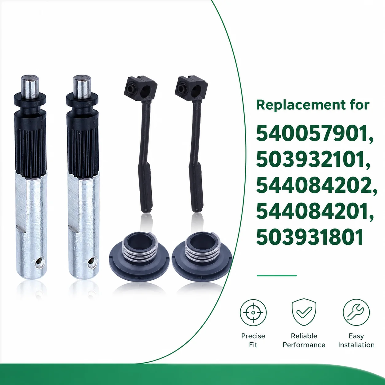 Chainsaw Oil Pump Tube Kit With Worm Gear & Piston For Husqvarna 435 440E 445 450 450E 340 345 350, Replaces 503932101,540057901