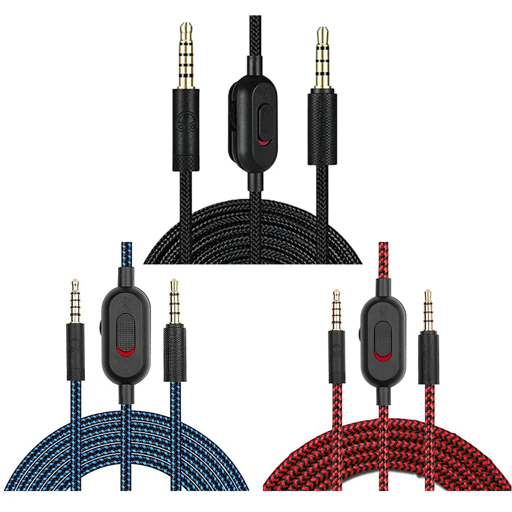 2 متر Aux الحبل سماعة كابل استبدال لعبة سماعة الصوت كابل استبدال ل Logitech G PRO/GPRO X/G233/G433 سماعة الألعاب
