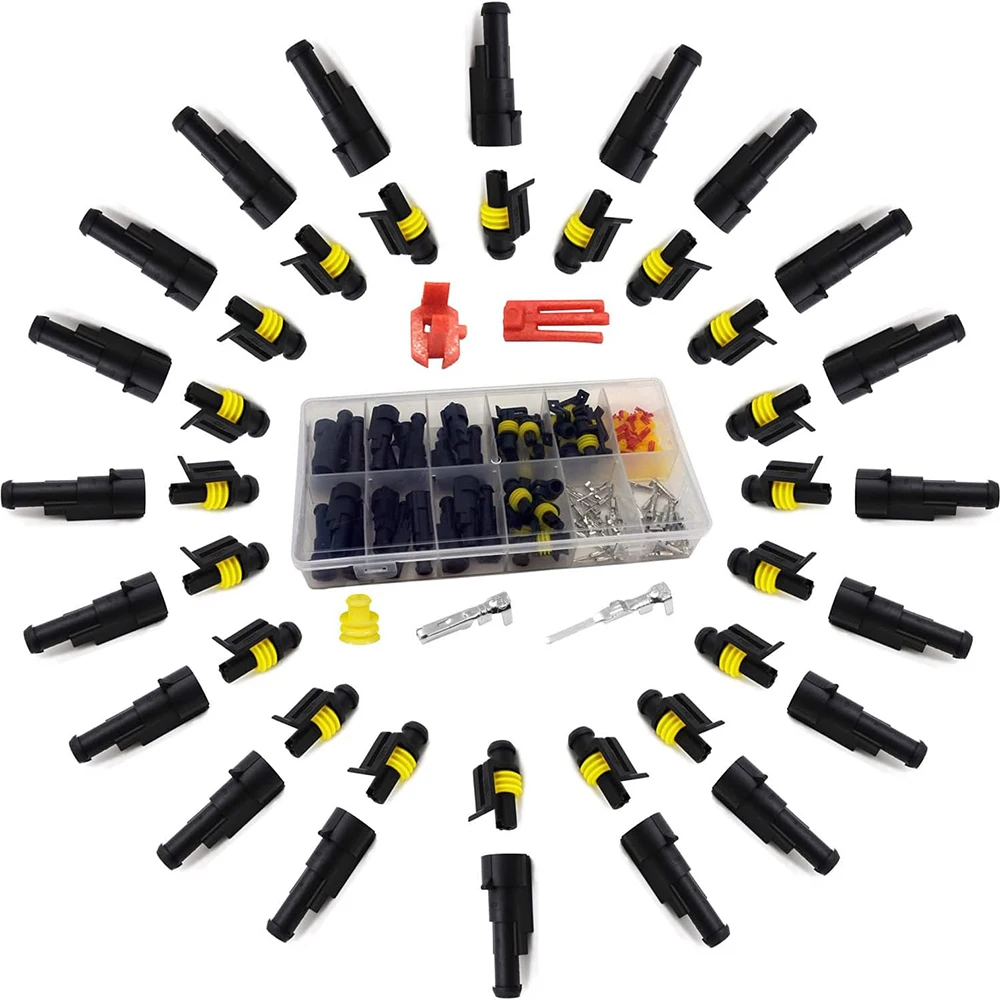 20 Kits 1 Pin Connector Automotive Electrical Connectors Quick Connect 1 Pin Wire Connectors Waterproof 1 Way Wire Connector