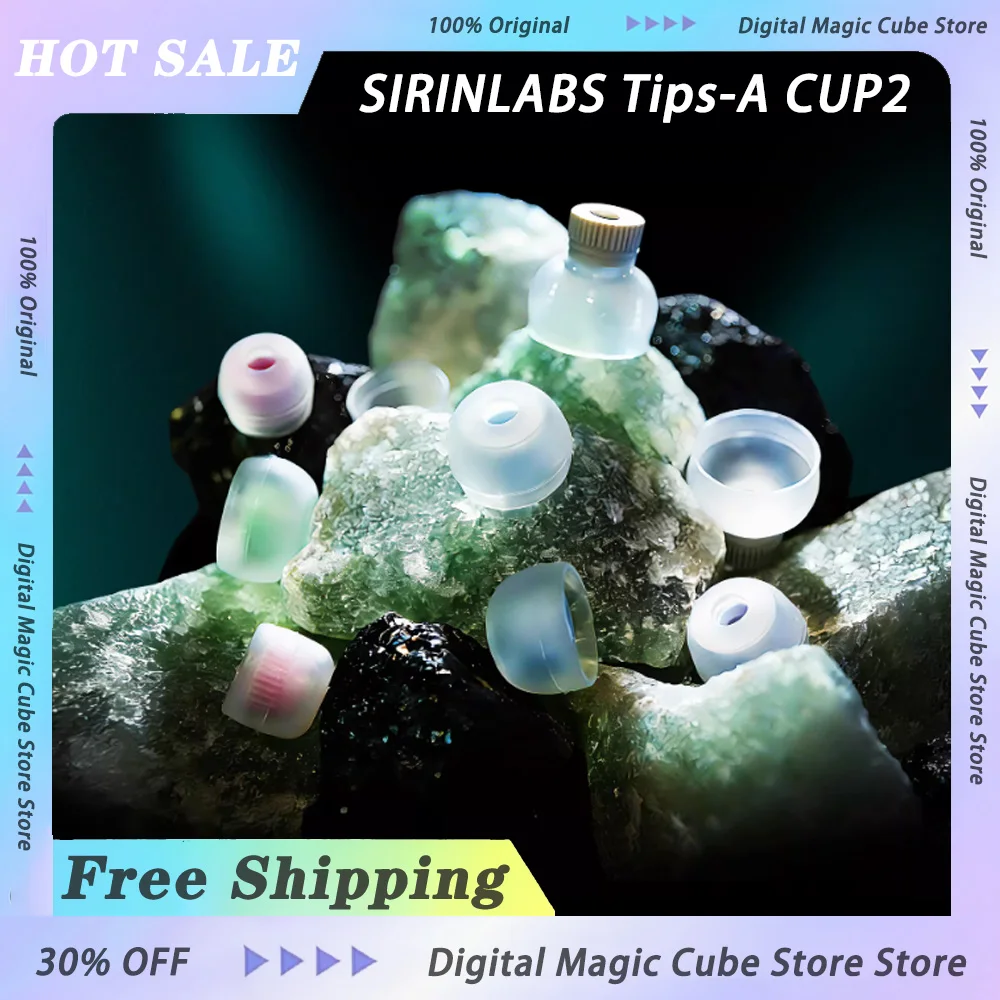 

SIRINLABS Tips-A CUP2 Silicone In-Ear Headphones Ear Tips Soft Replacement Earbuds Cap For Earphones Gaming Gifts