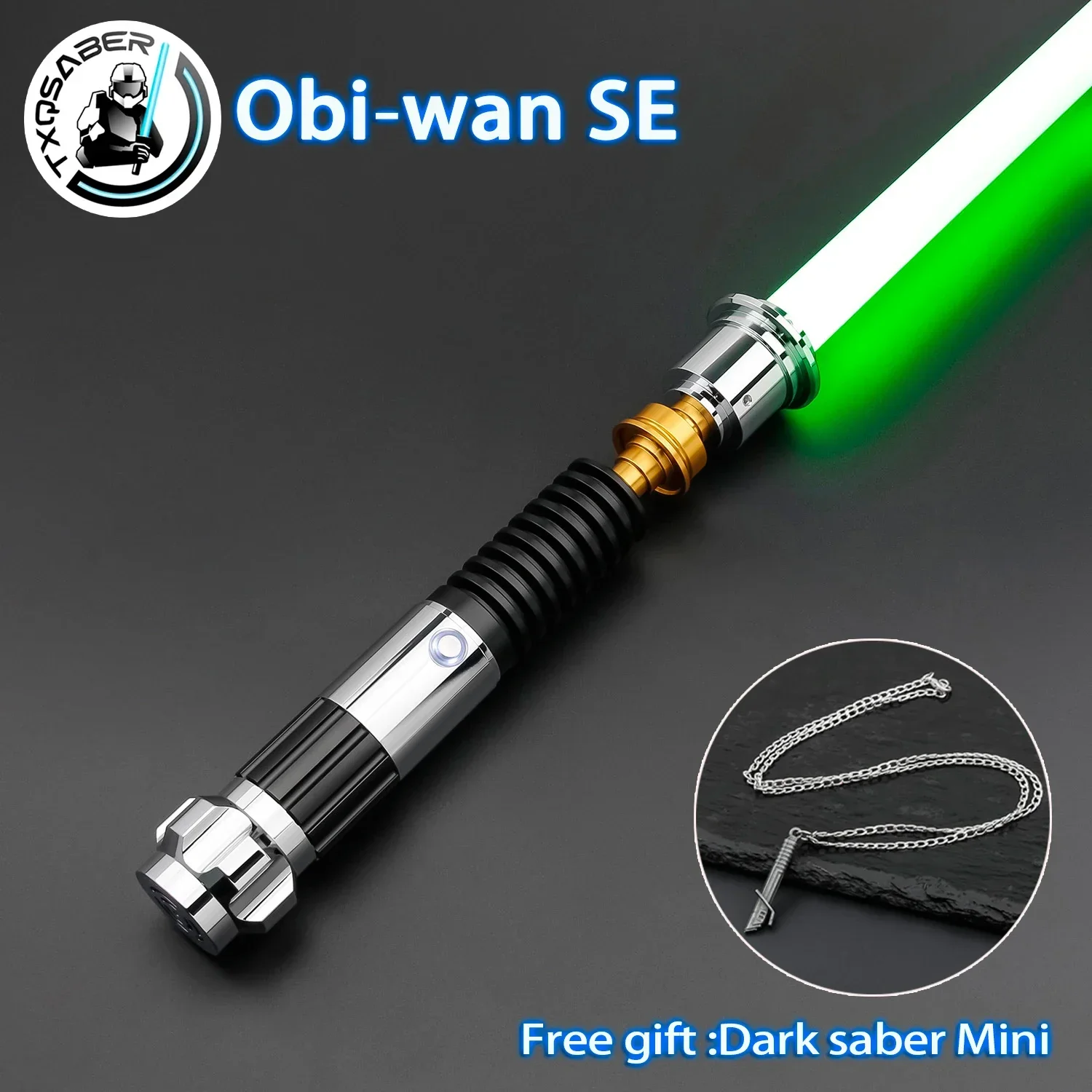 TXQSABER Obi-wan SE Lightsaber Neo Pixel السلس سوينغ ضوء السيوف 27 صوت بلوتوث التحكم في الحركة الثقيلة المبارزة جيدي الليزر