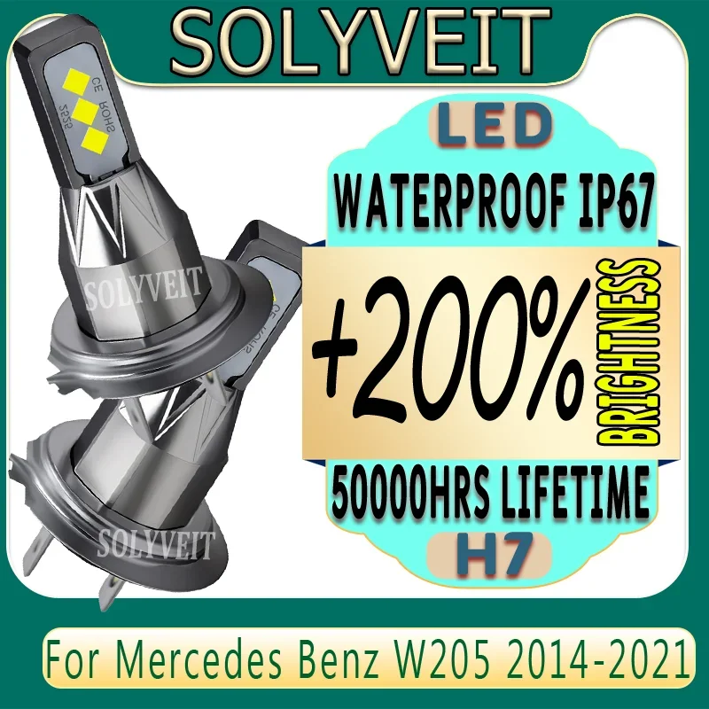 

warranty Dustproof & Waterproof Quick-Install h7 LED Headlight For Mercedes Benz W205 2014 2015 2016 2017 2018 2019 2020 2021