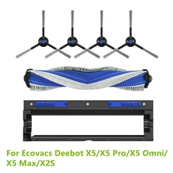 Main Roller Brush Cover Side Brushes For Ecovacs Deebot X5/X5 Pro/X5 Omni/X5 Max/X2S Robot Vacuum Cleaner Parts