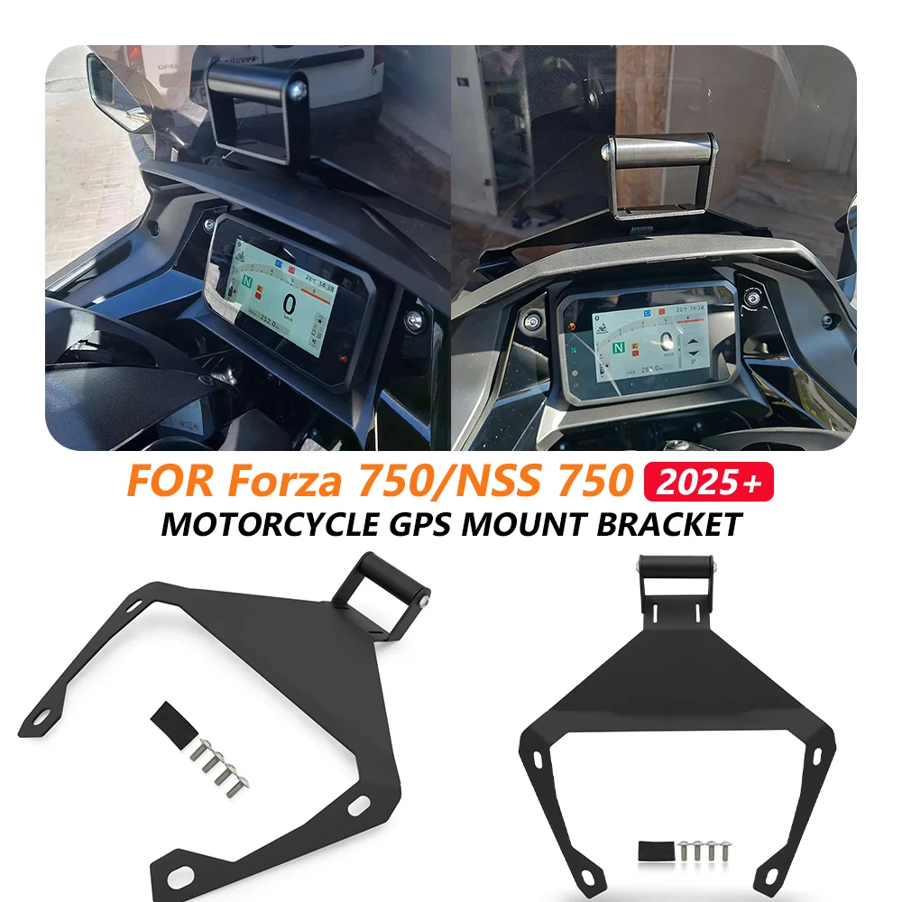 

For FORZA 750 NSS 750 2025 Motorcycle GPS Navigation Bracket Smartphone Holder Support Mounting Adapter NSS750 FORZA750