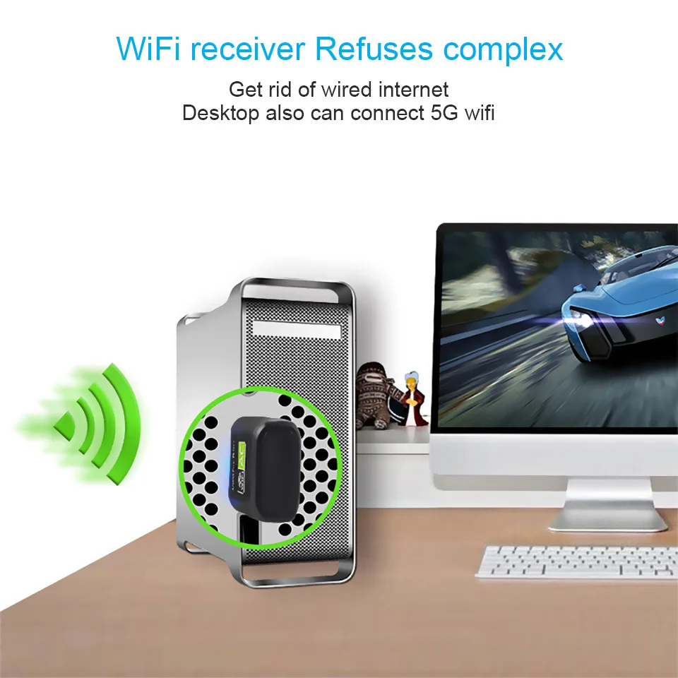 L-Link 600Mbps USB WiFi Adapter 2.4GHz Fast Speed Wifi Dongle Wireless USB Network Card Amplifier for PC Windows,MacOS,Linux6