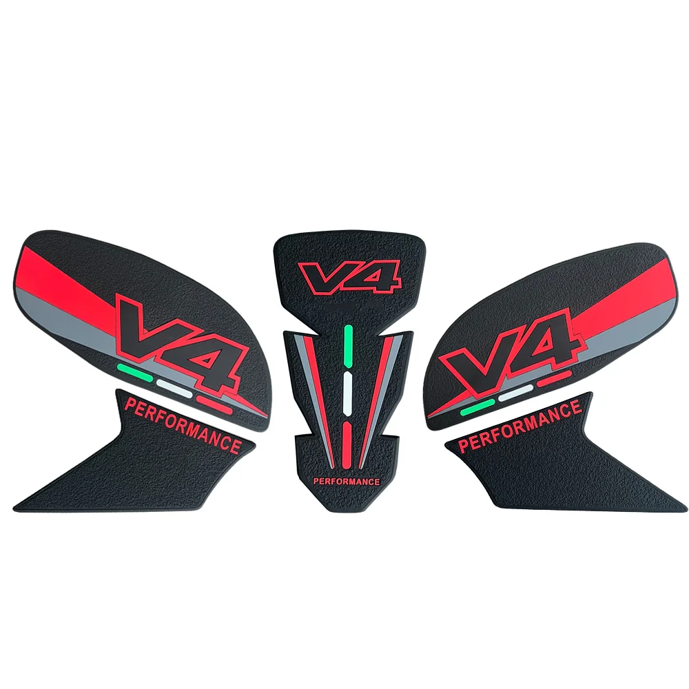 For Ducati Panigale V4 V4S Street Fighter V4/S 2025 Non-slip Rubber Fuel Tank Anti-slip protective Stickers Moto Decals