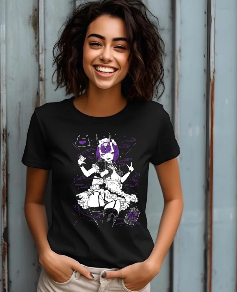 Shuten Douji T-shirt Assassin Fate Grand Order Anime Girl Waifu Fanart Soft Tee