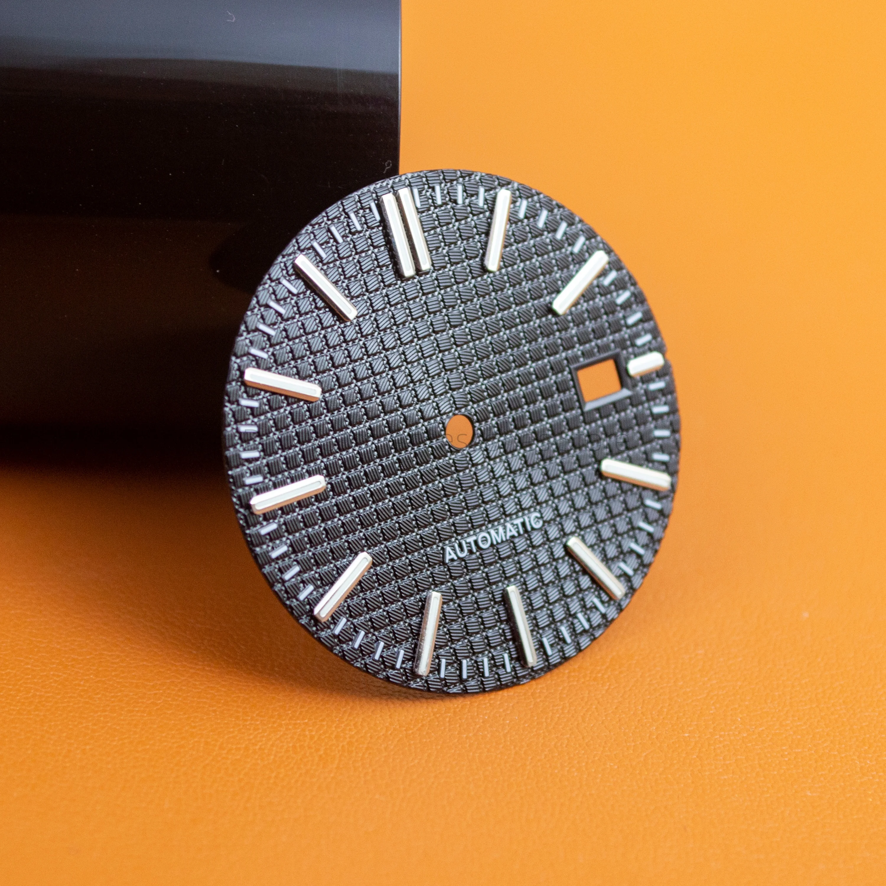 

31.8mm Dial NH35 Watch Case For Royal Oak NH35 Movement Green Luminous Watch Modification Accessorie Parts Replacement