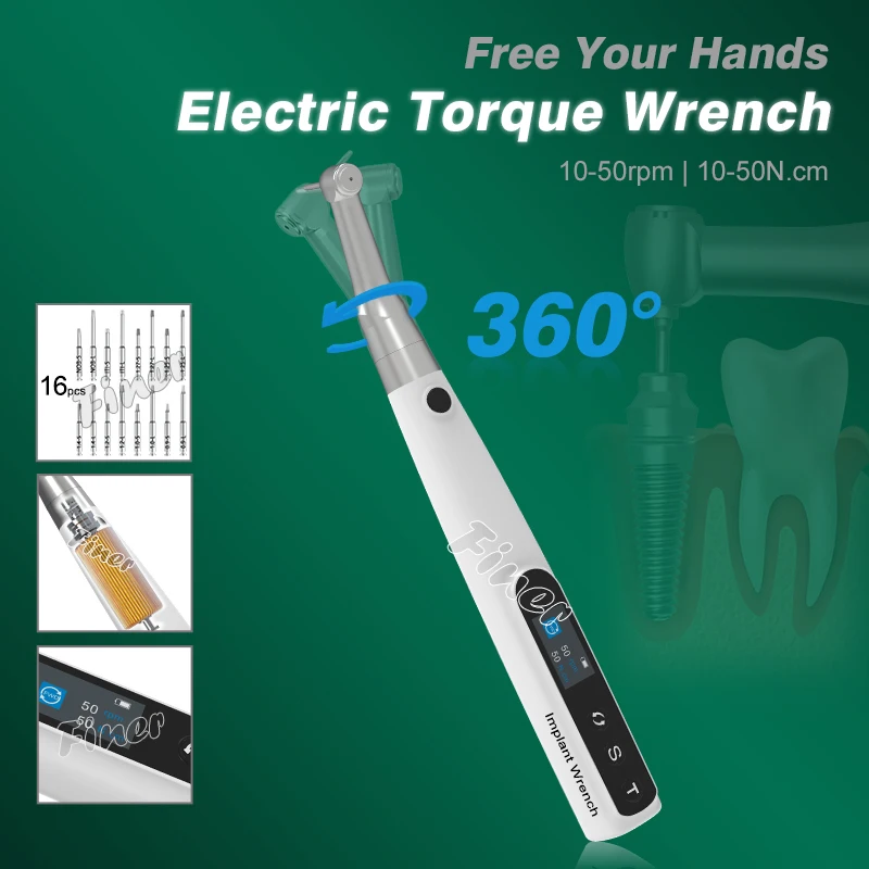 Dental Electric Troque Driver Wireless Torque Wrench Universal Prosphetic Implant Screwdrivers Dental Tool for Dentistry