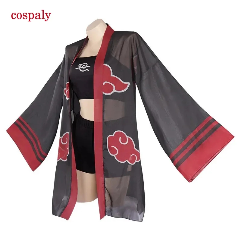 Akuki cosplay swimwear WOMEN'S kimono haori cover up 3PCs anime Summer beachwear set beach dress dropship