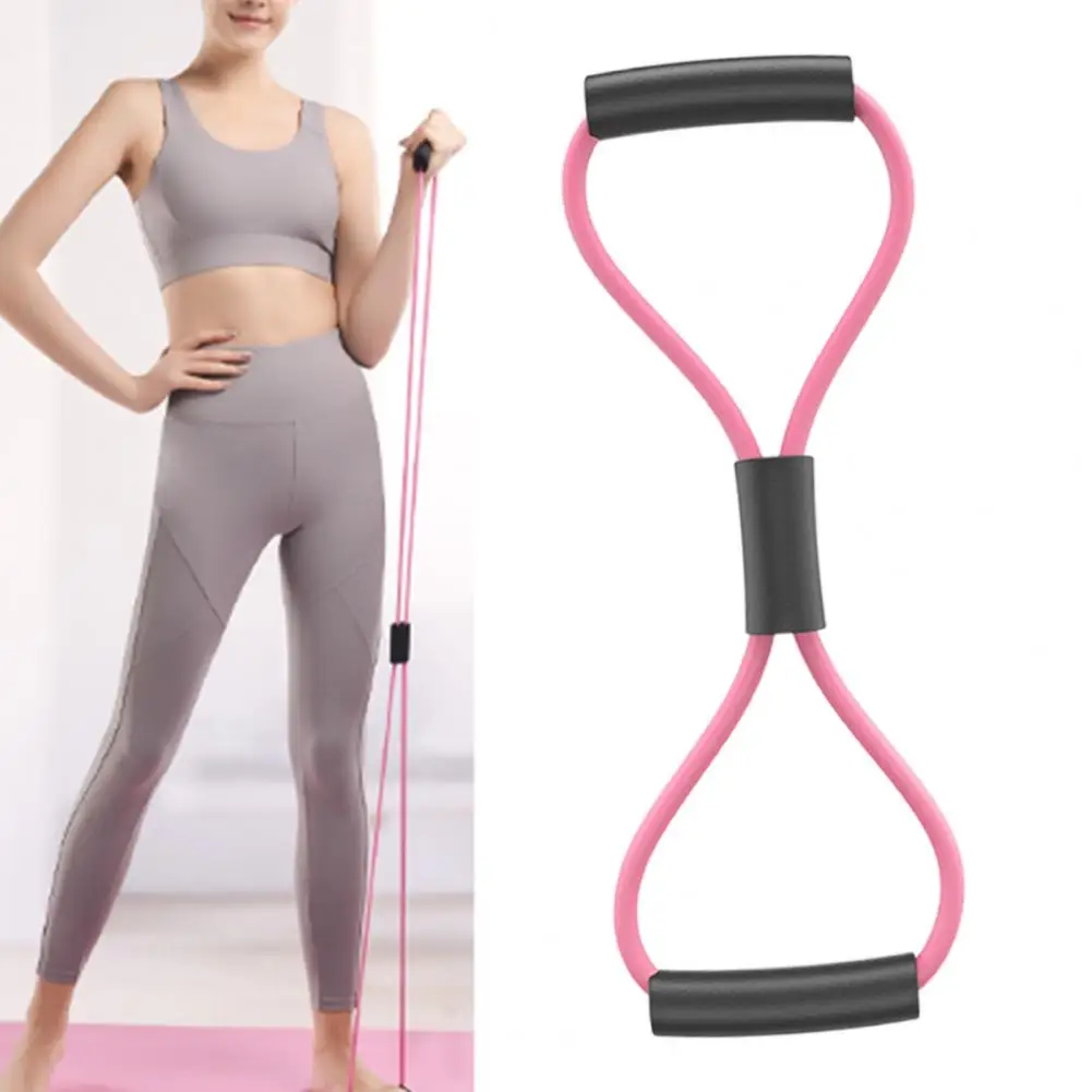 Exercise Rally Trendy Safe Yoga Rally Eight-character Home Fitness Elastic Band for Workout