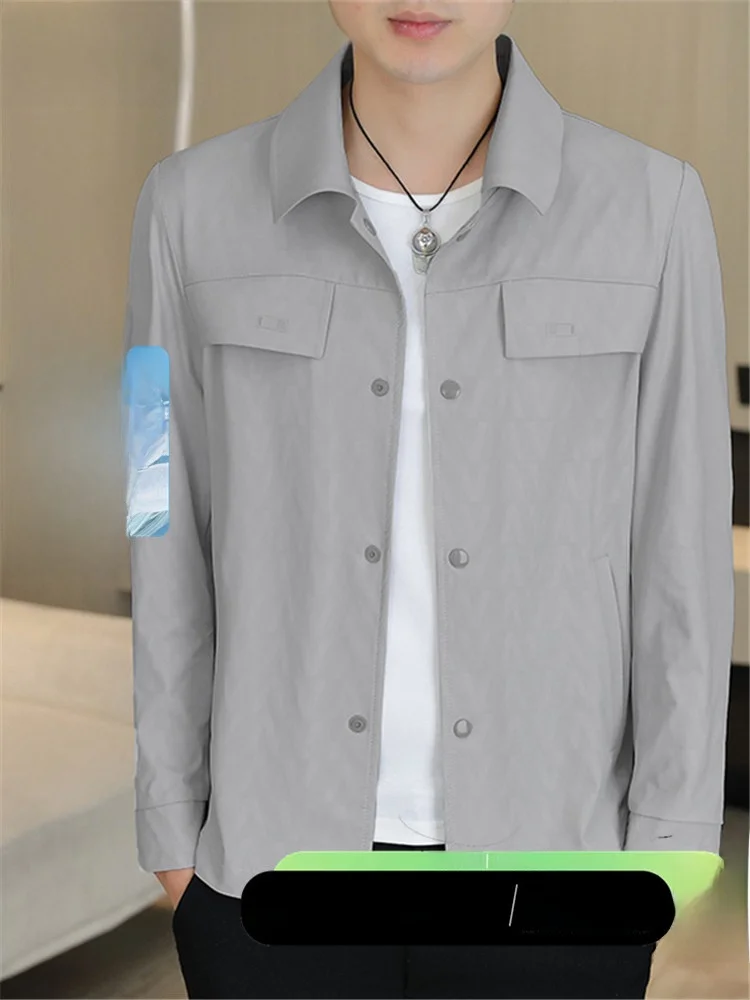 

Мужская повседневная летняя куртка с защитой от ультрафиолета, свободного кроя, модная, деловая, весенне-осенняя, новинка, верхняя одежда, пальто