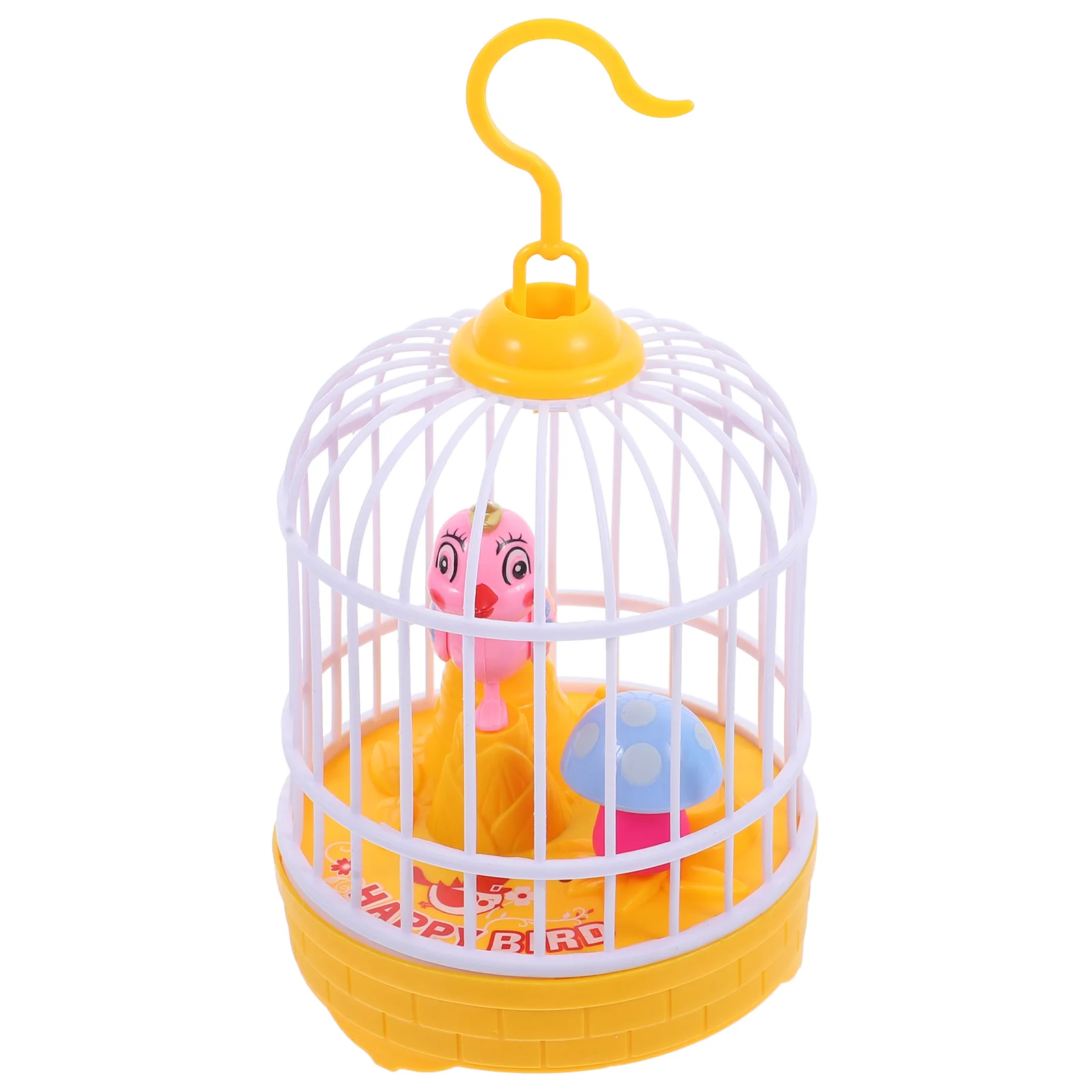 

Children’s Toys Light Music Bird Cage Singing Simulation For Kids The Model Yellow Plastic Shape Voice-activated Creative