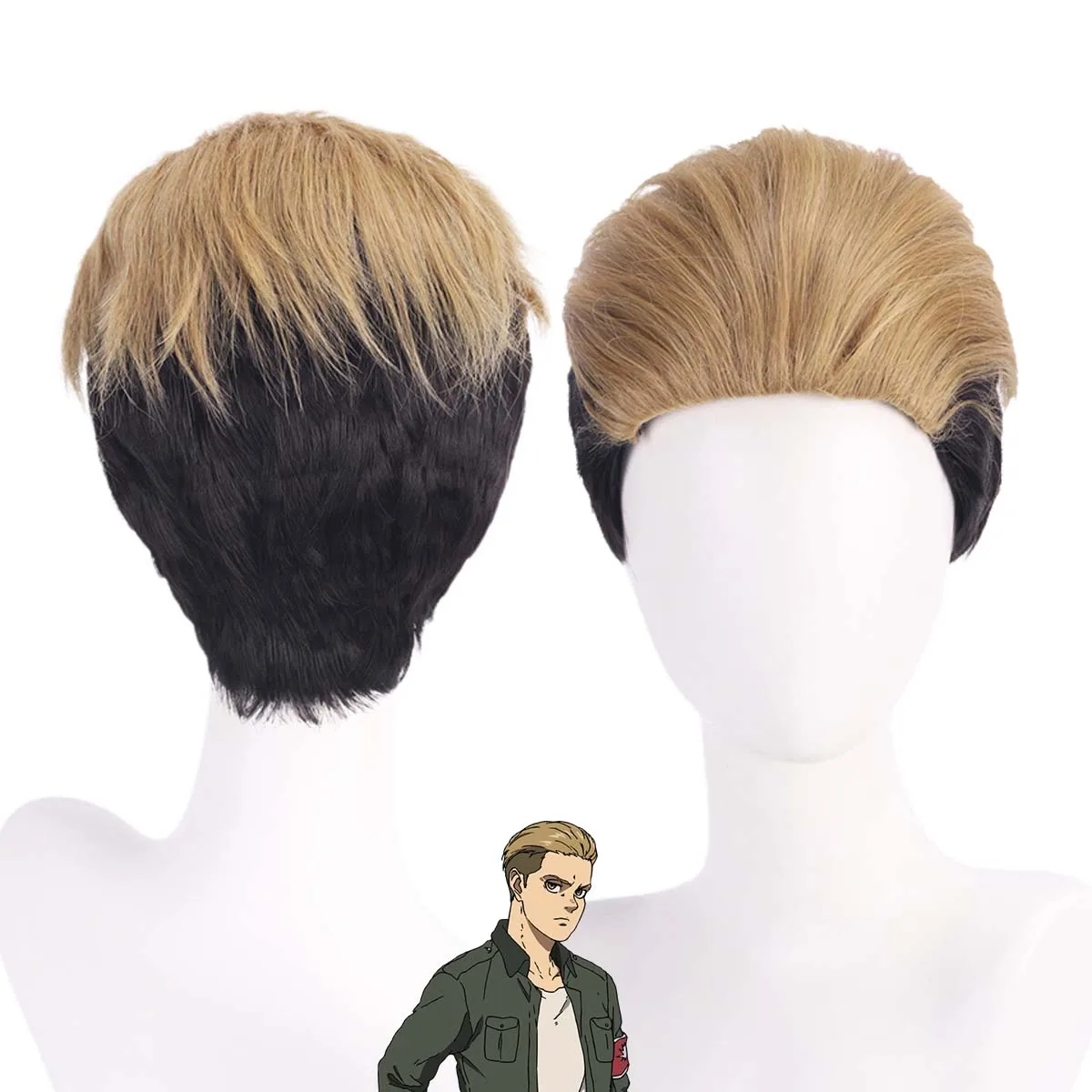 

Men Halloween Party Anime Cosplay Polk Galliard Wig