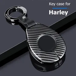 Metal Key Case Fob Cover For Harley Davidson X48 1200 Street Glide Keychain Holder Shell Car Accessories