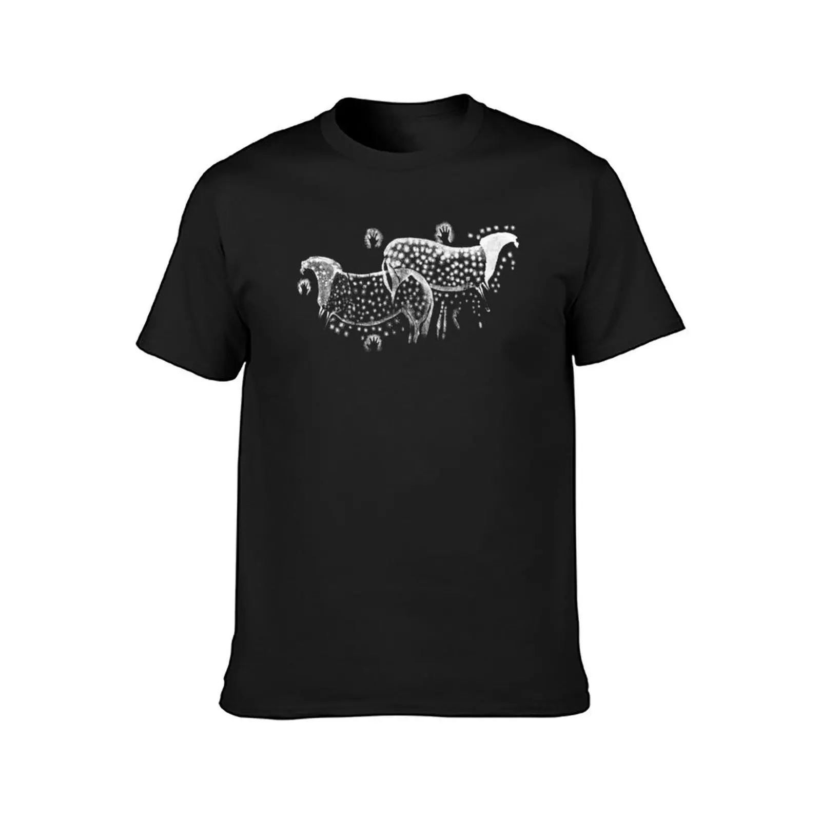 Dappled Horses of Pech Merle Cave Painting T-Shirt customs anime clothes Aesthetic clothing Short sleeve tee mens t shirts pack