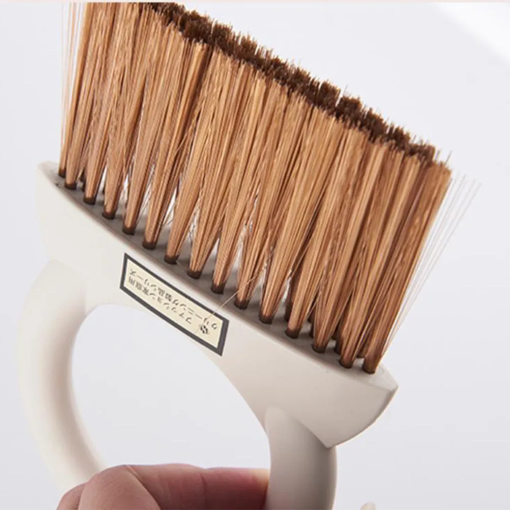 Mini Broom Dustpan Set Plastic Household Brush Kit White Mini Size Dashboard Car Air Outlet Keyboard Cleaning Computer Brush