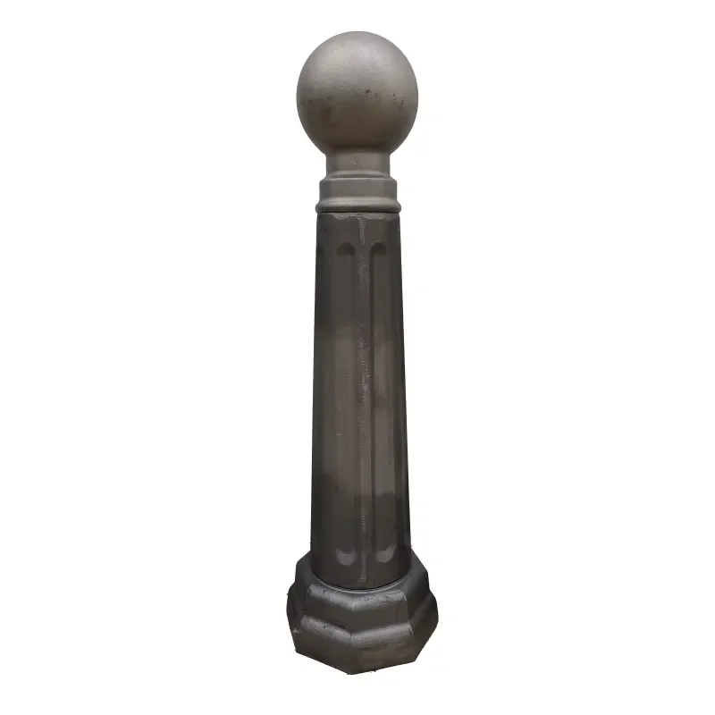 Hotel Grade Roman Column Bollards Cast Iron with Lifting Technology for Premium Property Isolation Systems