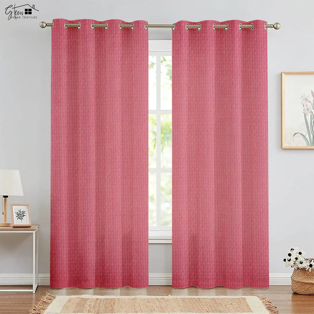 

Pure Color Splicing Decorative Curtains Gray Red Blue Yellow Green Living Room Bedroom Study Modern Simple 3D Printed Curtains