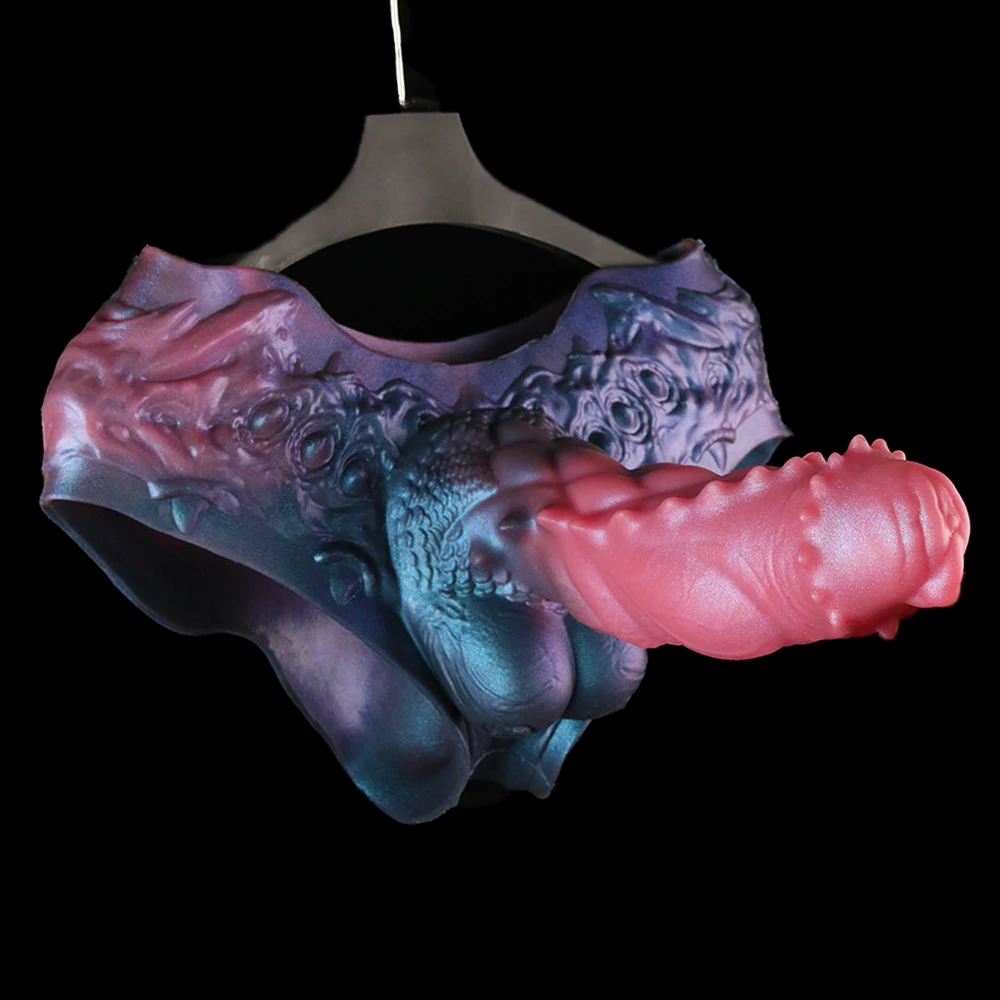 SHAZ 27cm Long Monster Dildo Sheath Strapon Penis Sleeve Silicone Reusable Condom Hentai Sex Toys for Men Gay Adults Masturbator