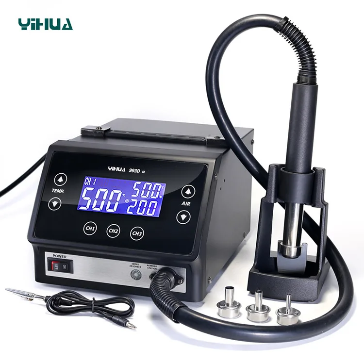 

YIHUA Smart Touchscreen Desoldering Station Hot Air Station Mobile Phone Repair Hot Air Gun Soldering Station Desktop