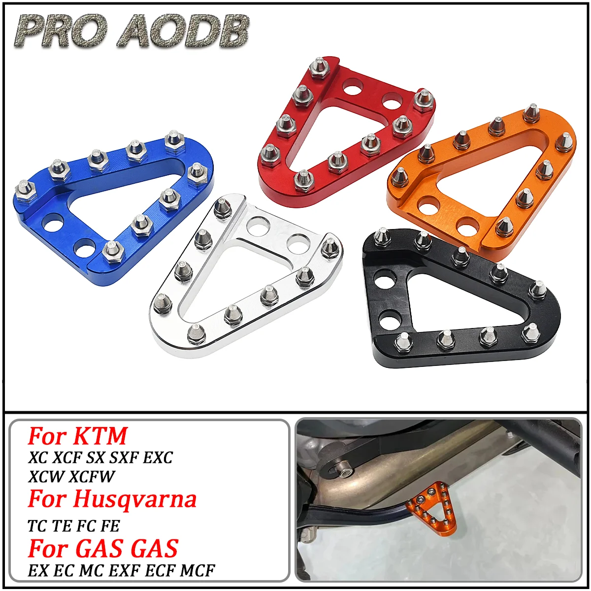 

Motorcycle Rear Brake Pedal Front End For KTM SX SXF EXC EXCF XCW XCFW XC XCF Husqvarna TE FE TX FX TC FC GasGas 2008-2023