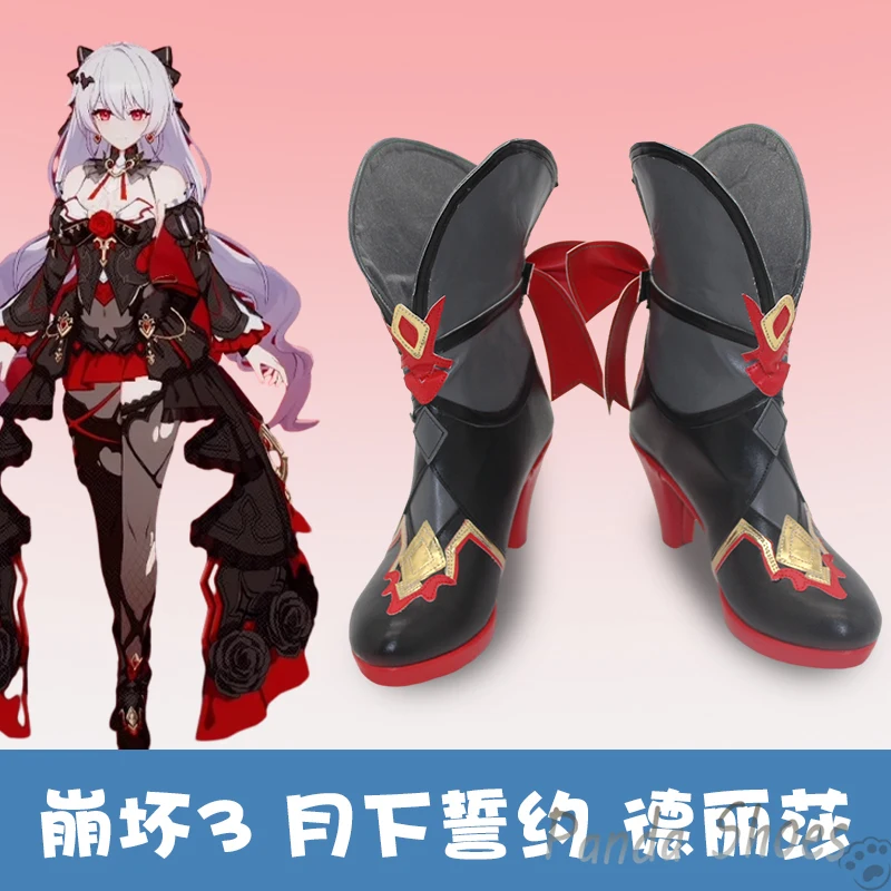 

Game Honkai Impact 3rd Theresa Cosplay Anime Cos Comic Cosplay Costume Prop Theresa Apocalypse Shoes for Con Halloween Party