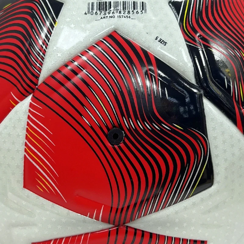 2025 Euro Soccer Ball Regular Size 5 Football Customizable Logo Professional Players' Sports PU Material Made for Sports Use