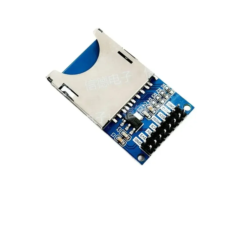 10PCS Single Chip SPI Interface SD Card Socket Read-Write Module for Electronic Projects