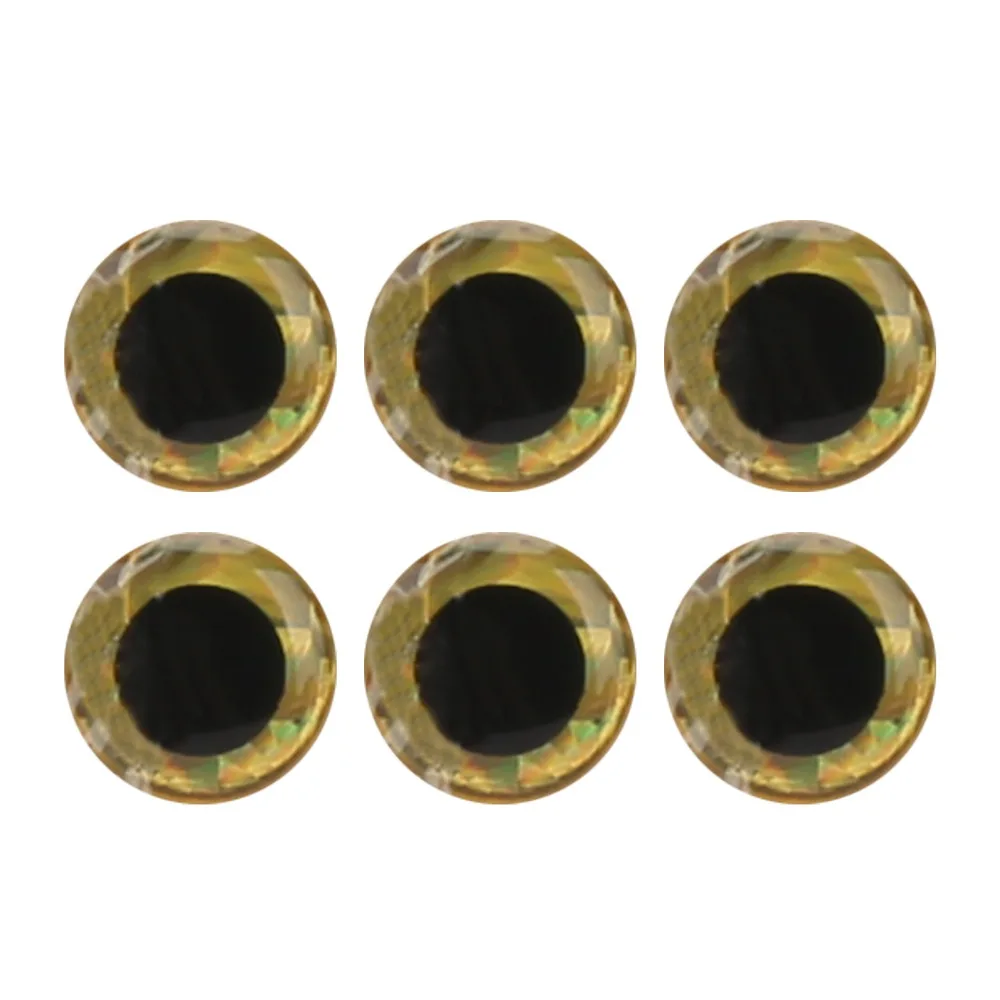 300PCS Durable 10mm Fishing Lure Eyes 3D Bionic Vivid Colors Artificial Fish Eyes Bait Eye Stickers For Lure Making