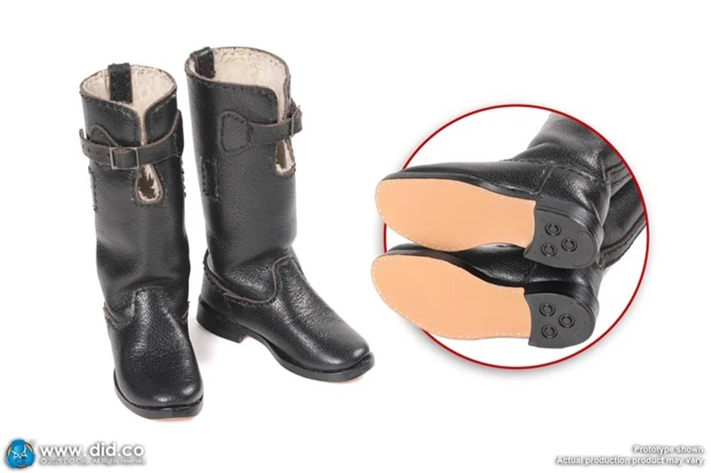 

1/6 DID K80187 The British Soldier Doll Tom Man Leather Long Hollow Shoe Boots Sweater Caps with Medals Accessories For 12" DIY