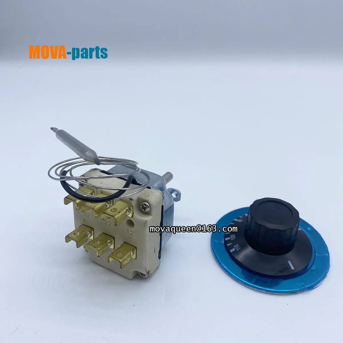 

380V 32A 70CM Wire 6 Pins 30-110 Degree Safe Temperature Control Temperature Limiter Thermostat For Oven Fryer Stove