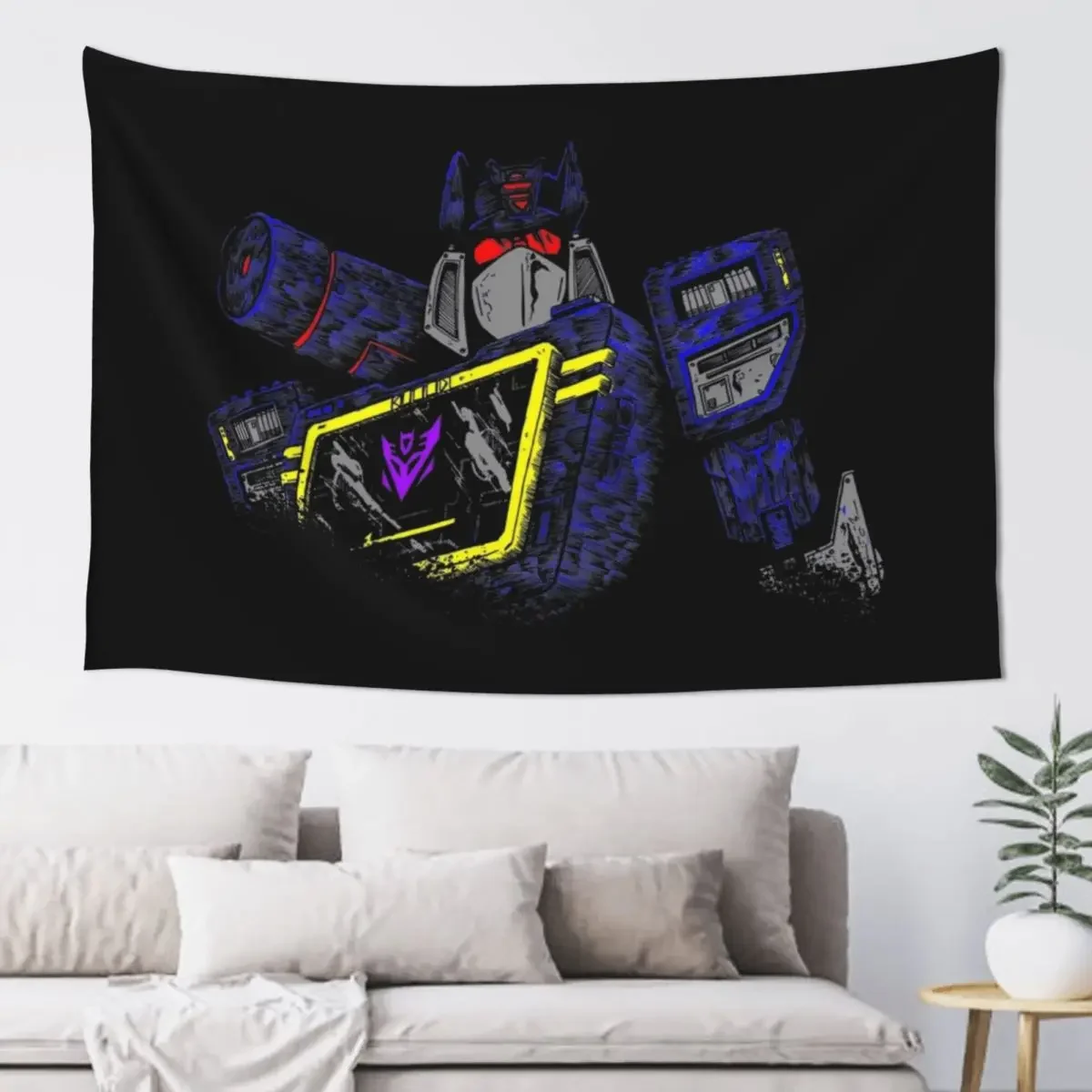 Soundwave Superior 2 Tapestry Art Mural Wall Decoration Aesthetic Home Decor Decor Home Tapestry