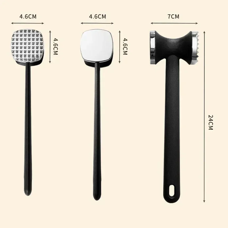 ستيك المطرقة مطرقة الوجهين سبائك الزنك اللحوم المطرقة لحم الخنزير ختم ستيك اللحوم مطرقة المطاط أدوات مطبخ المحمولة #5