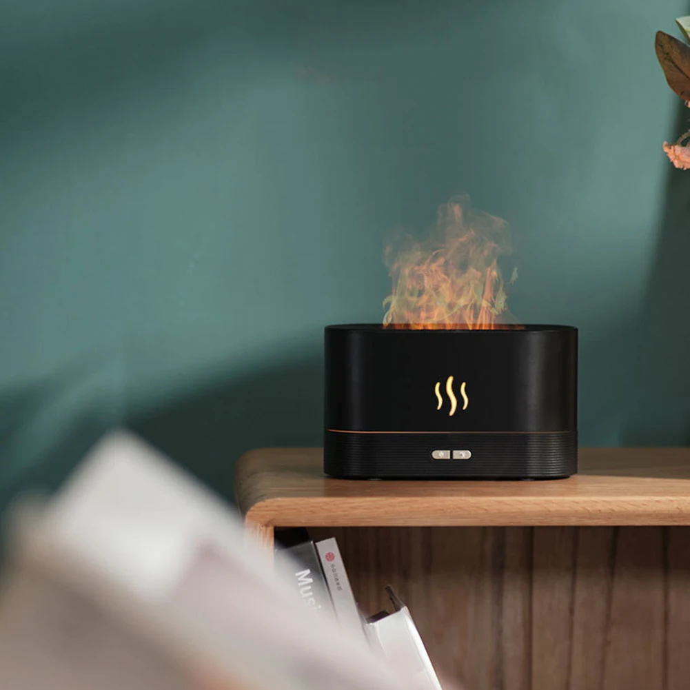 كتم رائحة لهب الناشر 180 مللي الهواء المرطب بالموجات فوق الصوتية الروائح صانع ضباب رائع مصباح زيت طبيعي الناشرون للمنزل