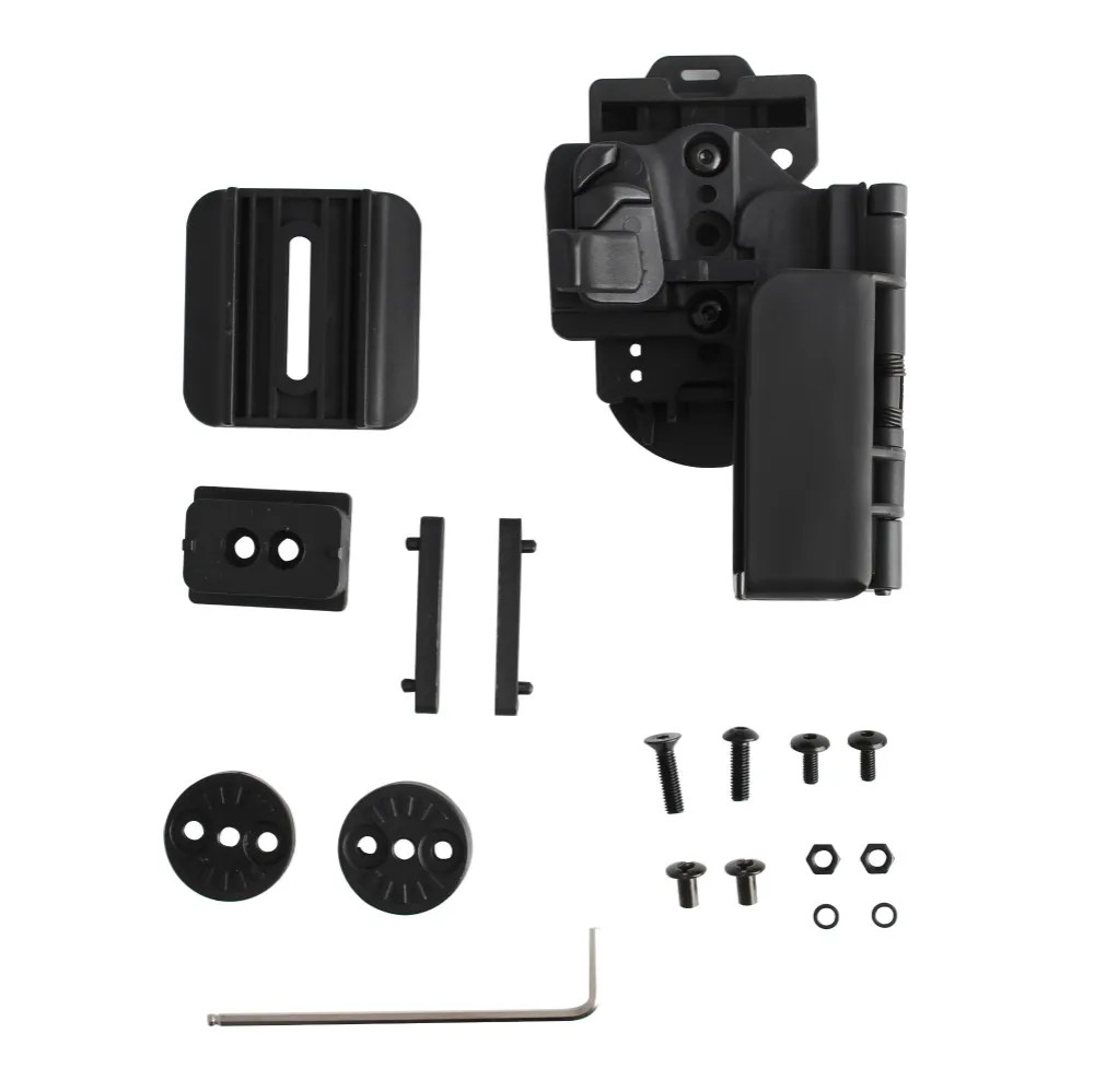 Taktisches Holster für Rechtshänder IPSC Schnellzugriff OWB Pistolenholster Gürtelholster Passend für G17 19 22 34 Pistole Taschenlampenholster – Detail 6