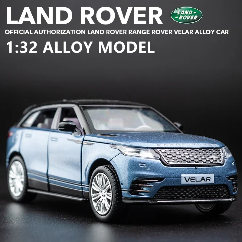 1:32 Land Range Rover Velar Alloy Car Model Diecast & Toy Metal Vehicles Toy Car Model High Simulation Sound Light Kids Toy Gift