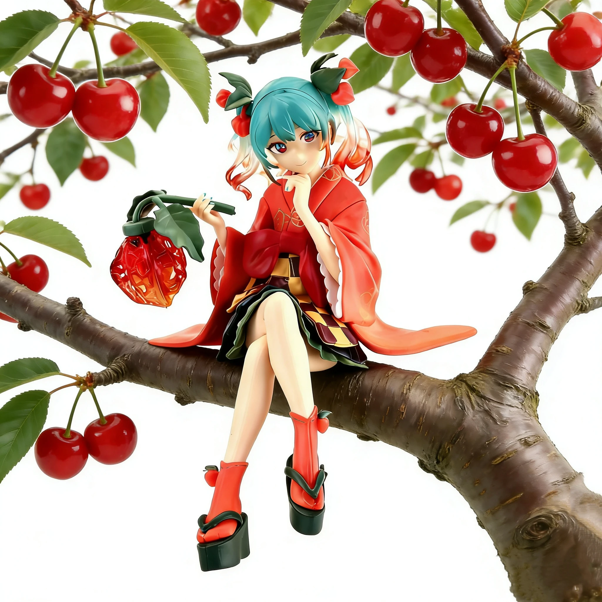 Heiße Anime-Figur: 15,5 cm Hatsune Miku Laternenfrucht-Kirsch-Actionfigur, Filmmodell-Spielzeug, Geburtstags- und Weihnachtsgeschenk, auf Lager