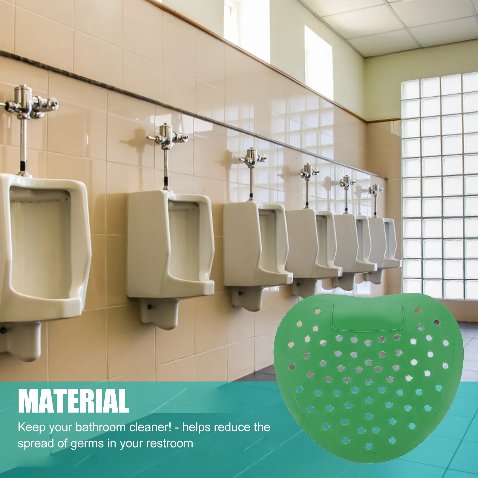 

10pcs Urinal Aromatic Tablets Deodorizing Scented Pads Restroom Screens Men's Toilet Fragrance Durability Plastic