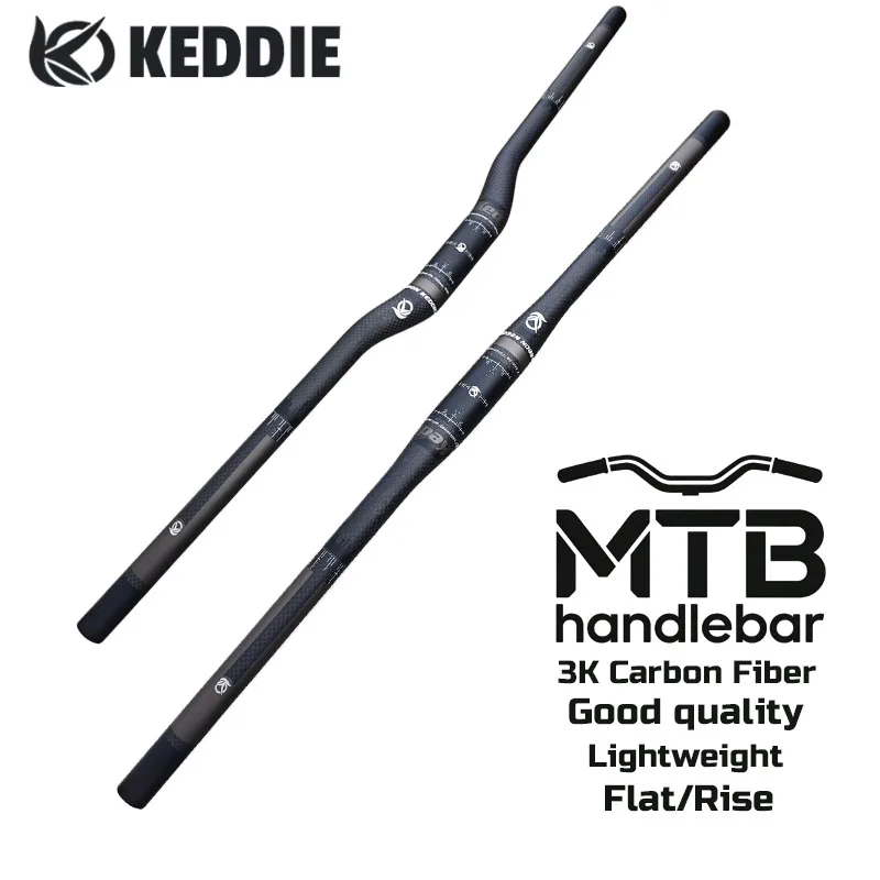 

Руль KEDDIE из карбона для горного велосипеда, 31.8мм, 660/680/720/780мм, запчасти для велосипедов