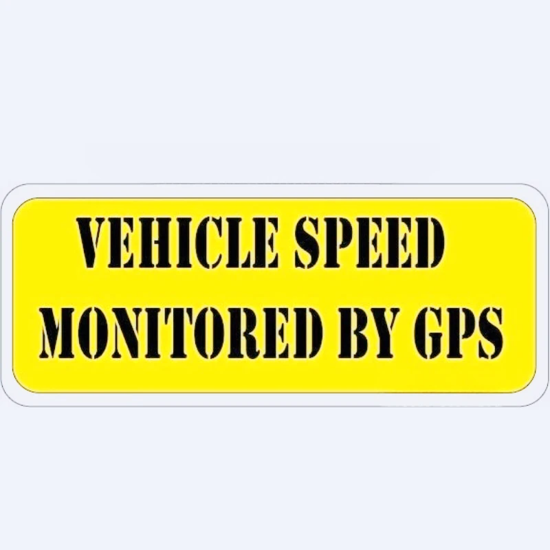 Car Stickers The GPS Security Department Monitors The Vehicle Speed. 15CM PVC KK
