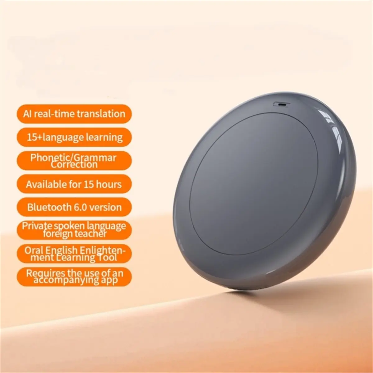 AI Translation Speaker Multilingual Translation and Oral Practice Real-Time Translation Tourism Learning for Beginners