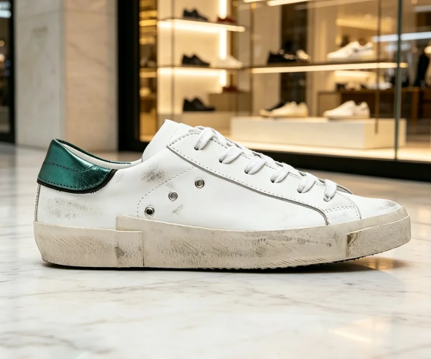 Vintage Fashion Looks - Zapatillas vintage de estilo desgastado y