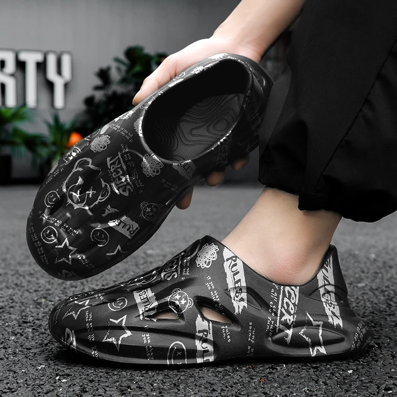 

2025i кокосовые тапочки yeezy, сандалии на толстой подошве с облаком, летние модные пляжные мужские тапочки с мягкой подошвой, женские сандалии, шлепанцы из ЭВА