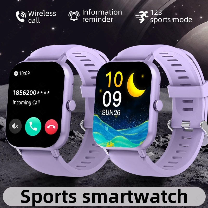 

LIGE 1.83” HD Screen Sleep Monitoring Smart Watch Bluetooth Call IP67 Waterproof Pedometer 100+ Sports Modes Smartwatch Men Lady