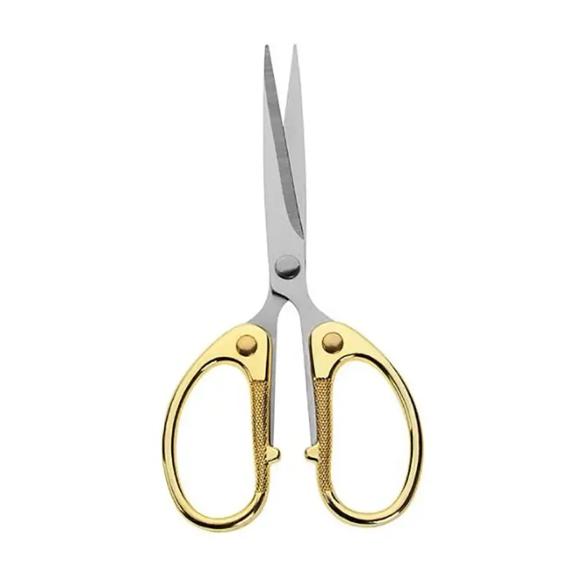 1pc gold legierung edelstahl praktische schere für haushalt DIY schneiden nähen, täglichen büro student schreibwaren schere