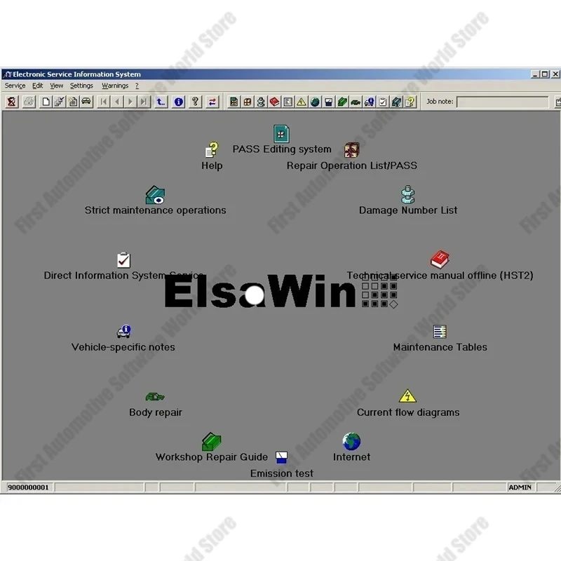 Car tools Elsawin 6.0 + ET KA 8.5 GroupVehicles Electronic Parts Catalog Support ForV/W+SE//AT+SKO//DA Auto Repair Software