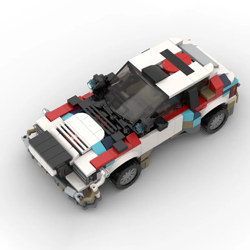 550pcs MOC Lancia Delta-Safari '92 Rally Sports Car Vehicle Speed Champion Racer Building Blocks Brick Creative Garage Boys Toys