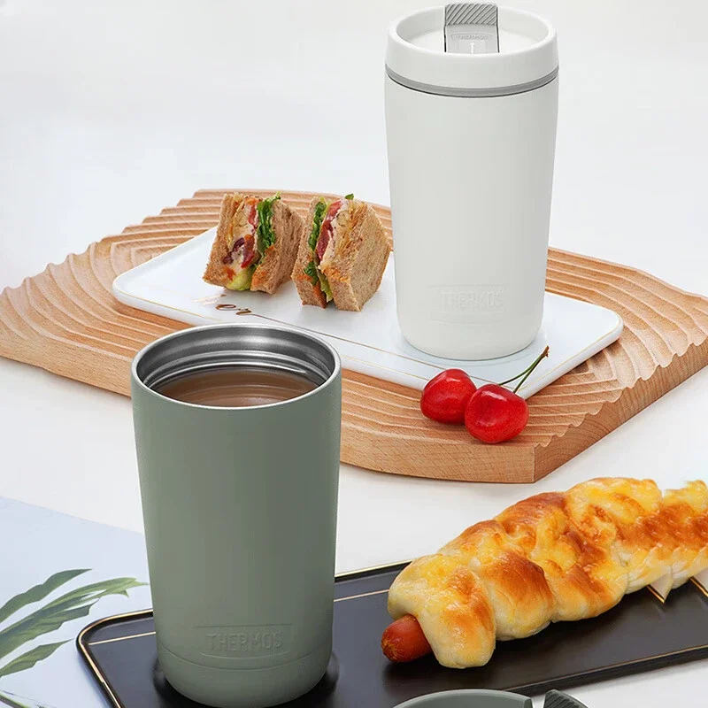 Thermos Cup 420ml Coffee Cup Male and Female Couples Student Portable Water Cup TCTS-420