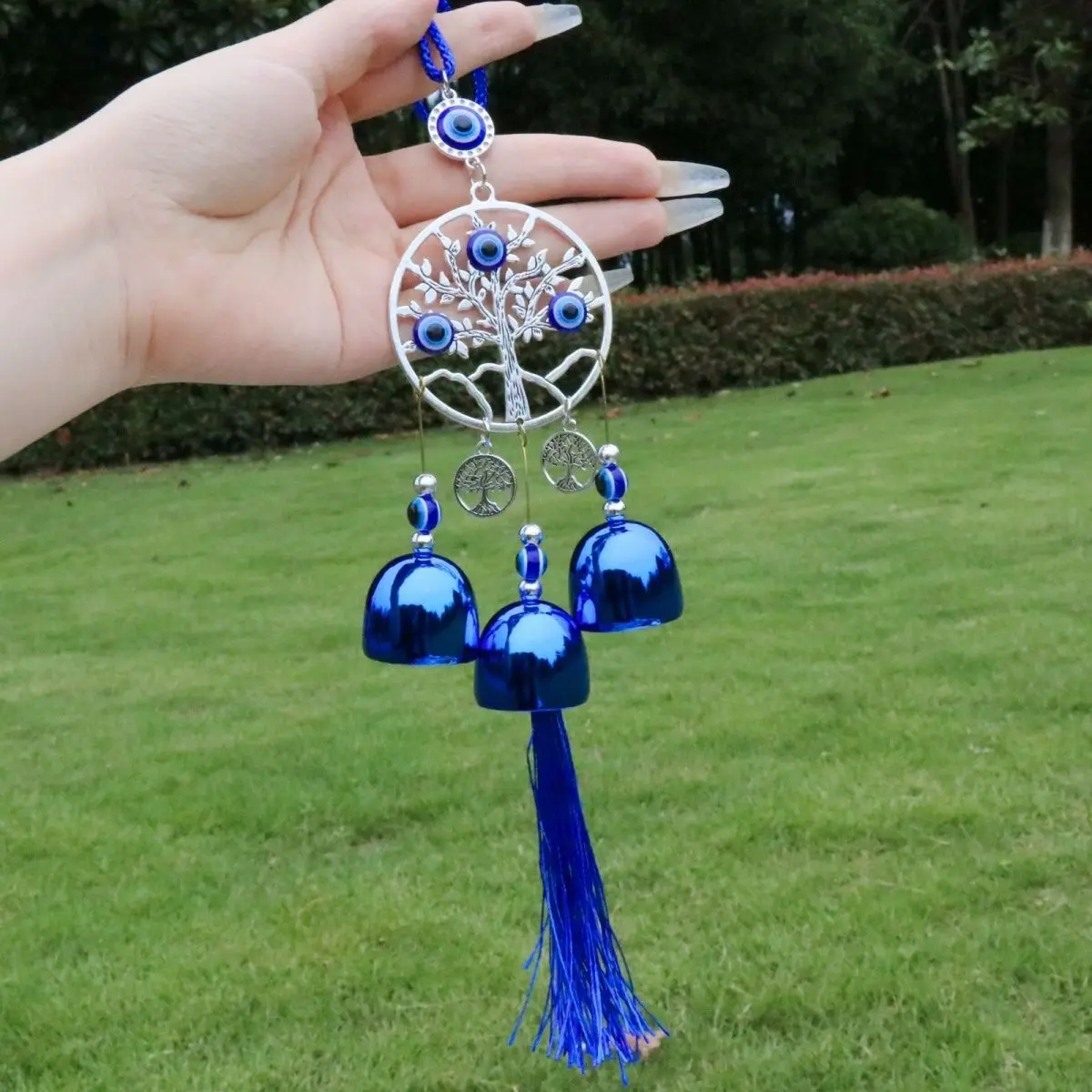 Creative Hot-Selling Wind Chimes, Blue-Eyed Bells, Metal Hangings, Ethnic Style Wall Trailers, Foreign Trade Gifts